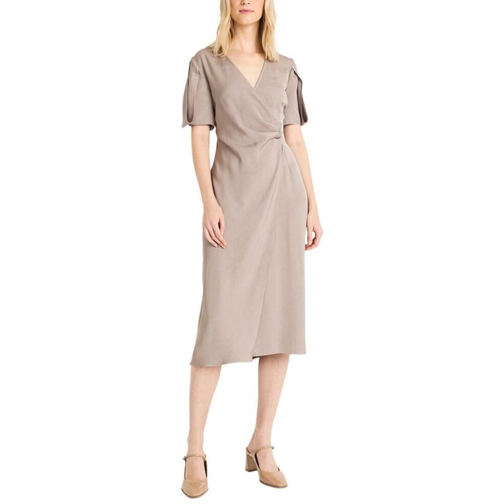 Luxely Womens  Midi Dress, Grey